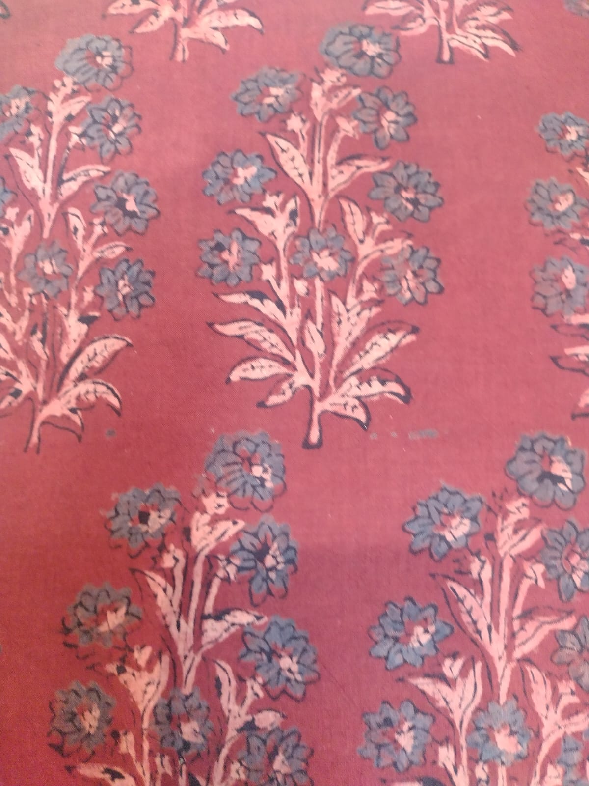 Natural vegetable dye Ajrak cotton material