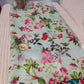 Digital printed pure Tussar Duppatta in purple with cream