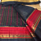 Lakshyadeepam silk cotton Saree in cream with black border color in Kovai border