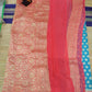 Handwoven khaddi Pure Banarasi Georget chiffon with all over butties and in pastel blue