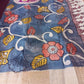Tussar silk Hand painted Kalamkari using natural Hibiscus Kalamkari story in Gray Color